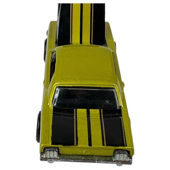 Vintage 1983 Hot Wheels 1965 Ford Mustang 1:64 Die Cast Green Black Stripe Car - Picture 5 of 9